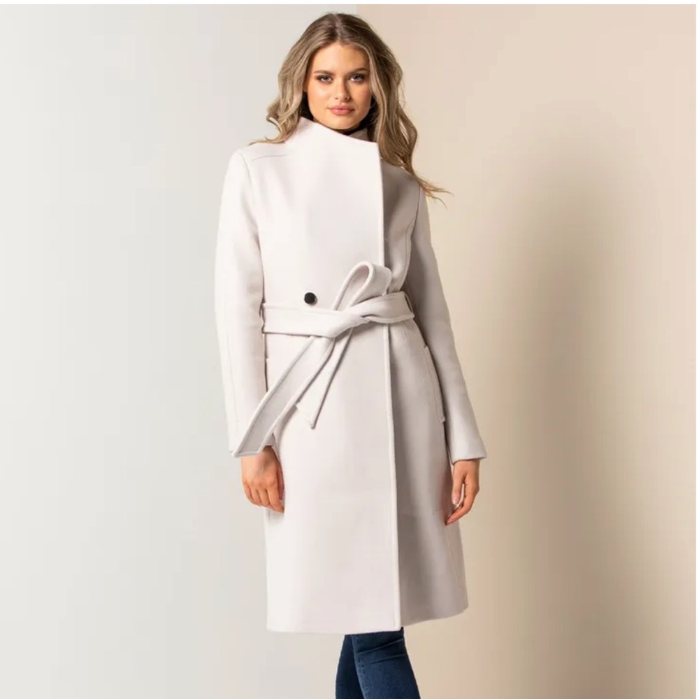 Ever New Heather Wrap Coat with Tags - Camel